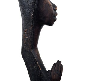 マコンデ彫刻、手彫りの木製アート像 - Etsy 日本