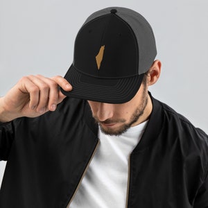 Palästina Map Bestickte Trucker Cap