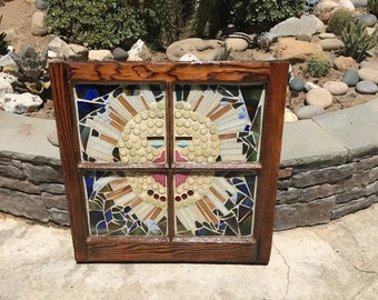 Sun or Lions face Mosaic Wall Art/Hanging