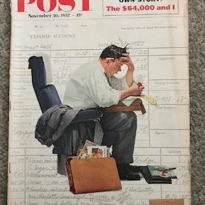 Vintage The Saturday Evening Post Magazine - November 30, 1957