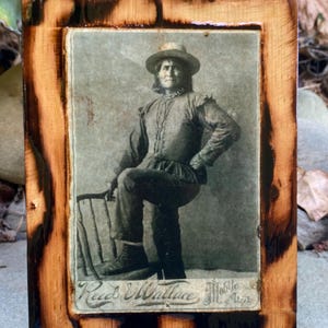 Geronimo, Apache Leader and Medicine Man - Wooden Plaque
