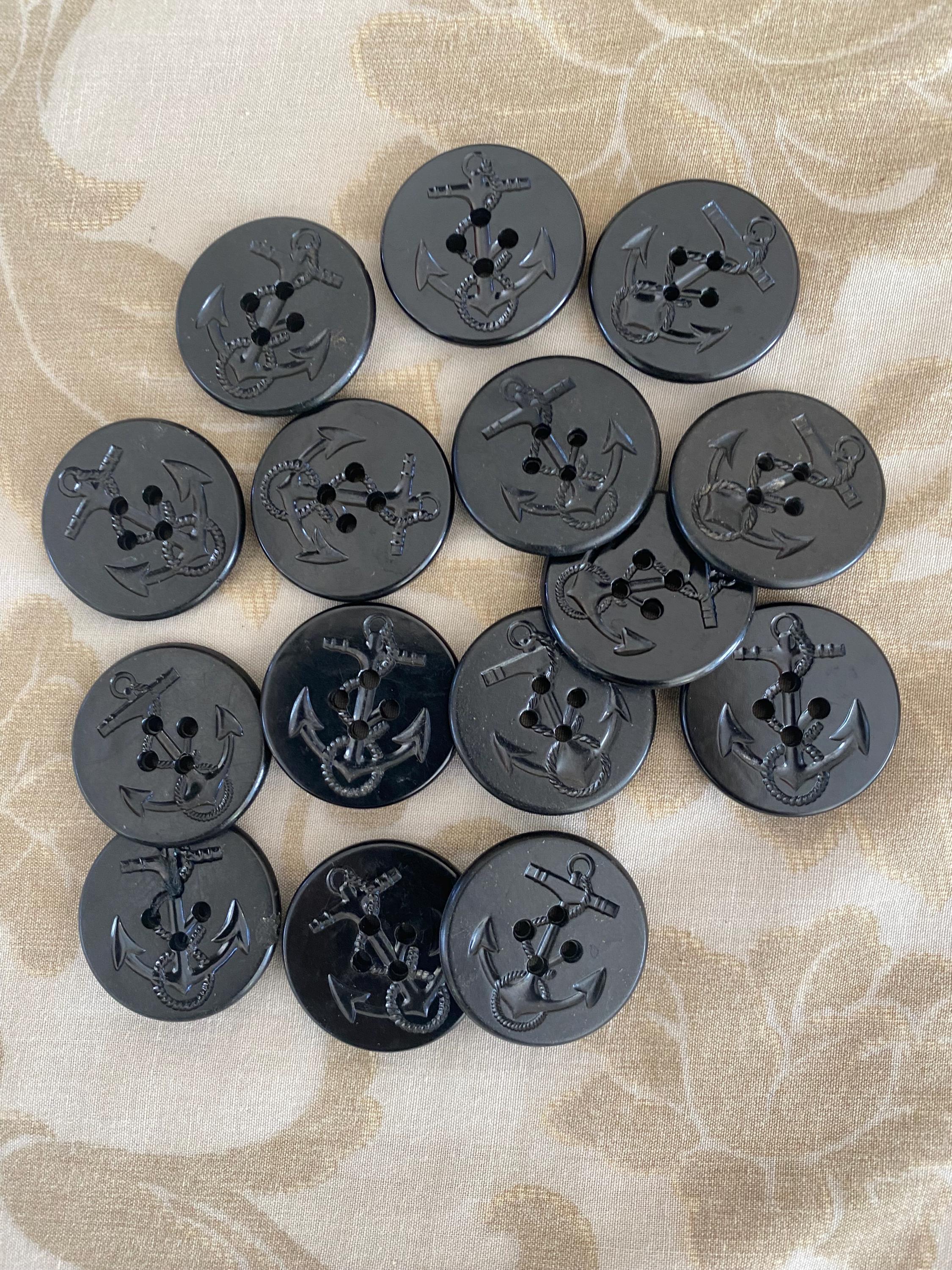 Vintage Original 1960s Navy Anchor Peacoat Buttons - 15 of Them - Etsy