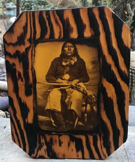 Kiowa War Chief Satanta Wooden Plaque Etsy
