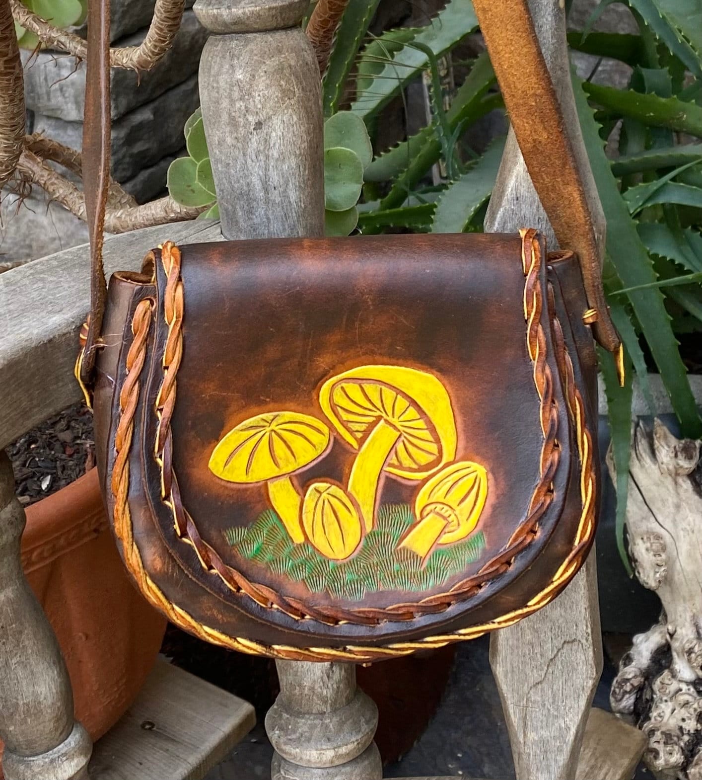 Mushroom leather purse new arrivals