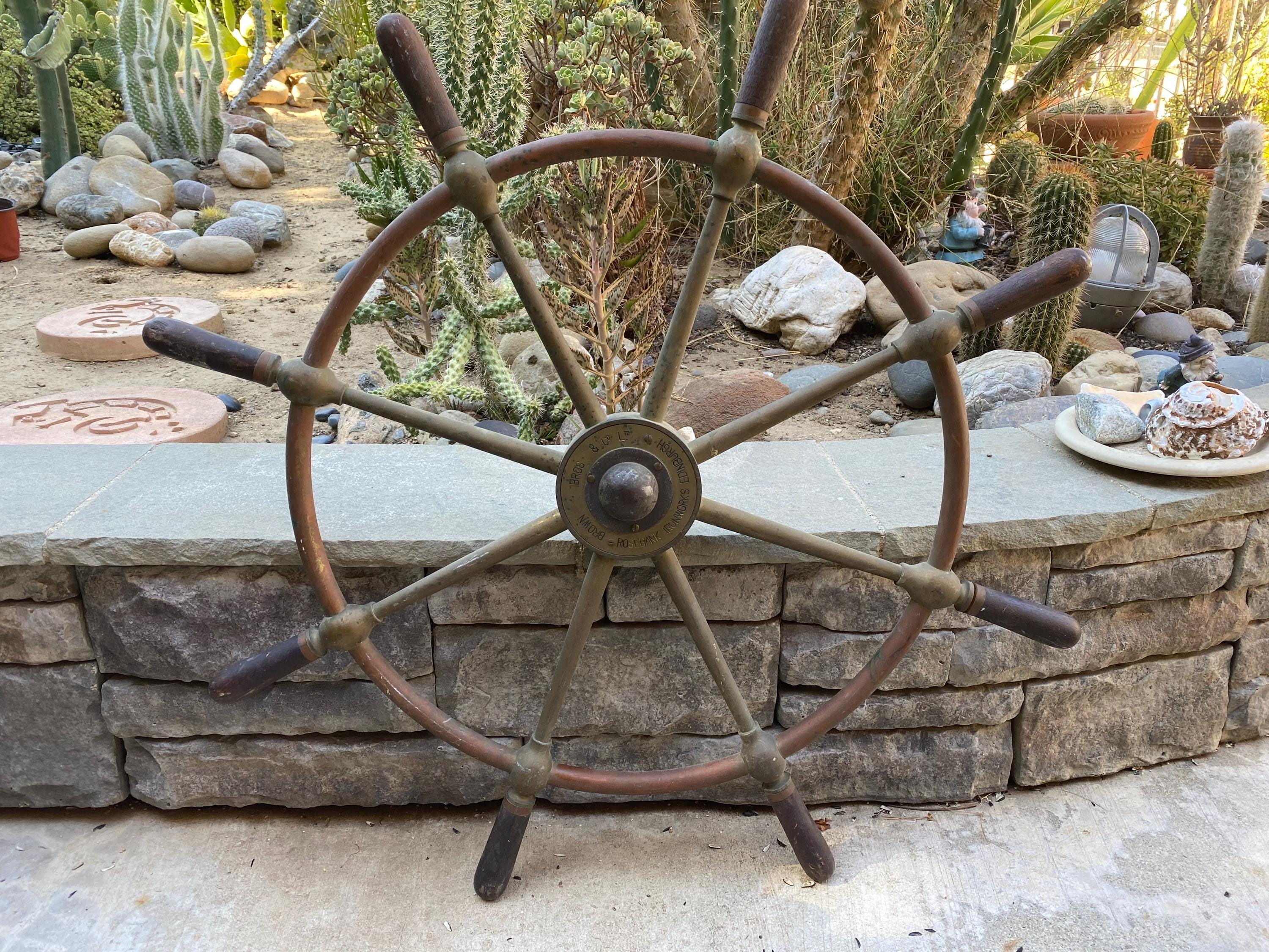 Vintage Brass Brown Bros & Co. Ltd Rosebank Ironworks Edinburgh