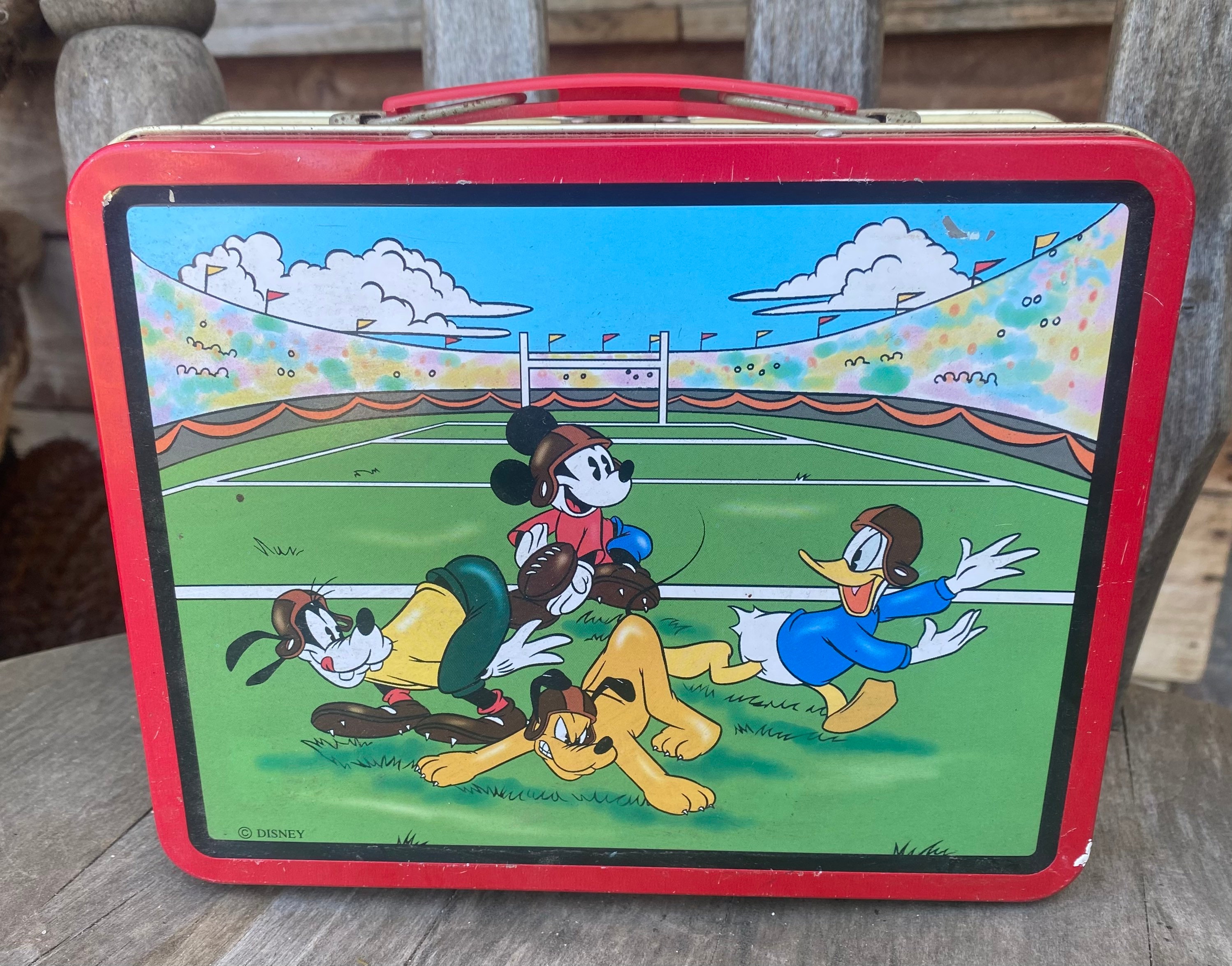 Vintage Disney 1997 Series #2 Mickey Mouse Pluto School Bus Lunch
