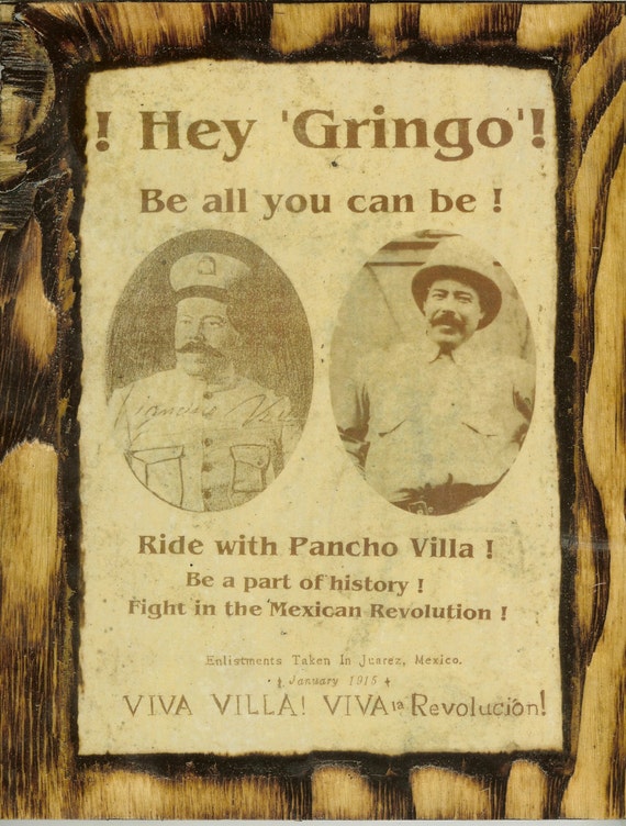 Pancho Villa Wooden Plaque Etsy