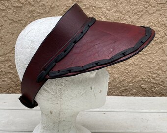 Custom Leather MEH Sun Visor - Etsy display picture 1