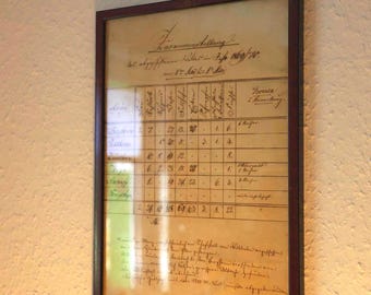 Rare Antique German Manuscript - Genuine Historical Treasure (Early 1900s), Antique Wall Decor