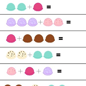 Summer Math Worksheets (ages 4-6), Preschool Printables, Kindergarten ...