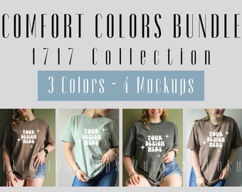 Comfort Colors 1717 Mockup Bundle - Comfort Colors - T-shirt Mockups  - C1717 Mockup - Comfort Mocks - 1717 Shirt - Mockup Bundle