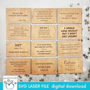 Funny Diet-Related Magnet SVG Design Files