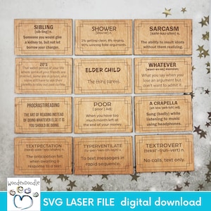Lustige Definitionen 1 Magnet SVG-Designdateien