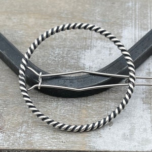 Medium Sterling Silver Barrette, twisted silver barrette, hair accessories, hair clip, hair jewelry