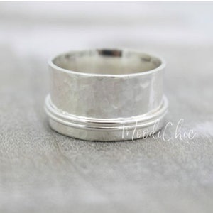 Fiddle Ring Sterling Silver Spinner Ring Meditation Ring Gift for Her Jewelry Sale SR105 image 1