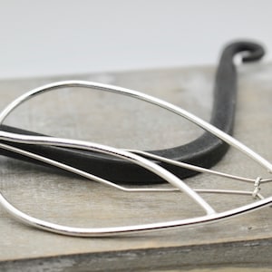 Large leaf barrette / sterling silver barrette / gift for her / hair jewelry / hair clip / hair accessory / large barrette