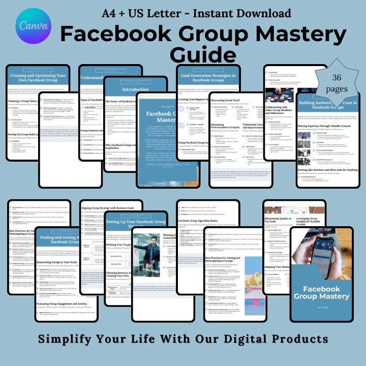 Facebook Group Guide, Facebook Group Mastery Guide, Facebook Business Lead Generation, Facebook Digital Marketing, Online Business Ads