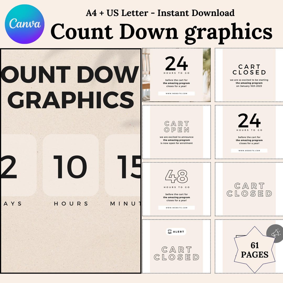 Countdown Template, Holiday Countdown Graphics, Wedding Countdown ...