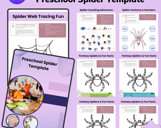 Spider Craft Template for Preschool Simple Toddler Craft Halloween