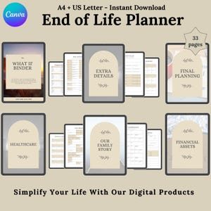 End of Life Planer, Life Binder Care Planner, ultimativer Lebensplan im Todesfall, Notfallplaner