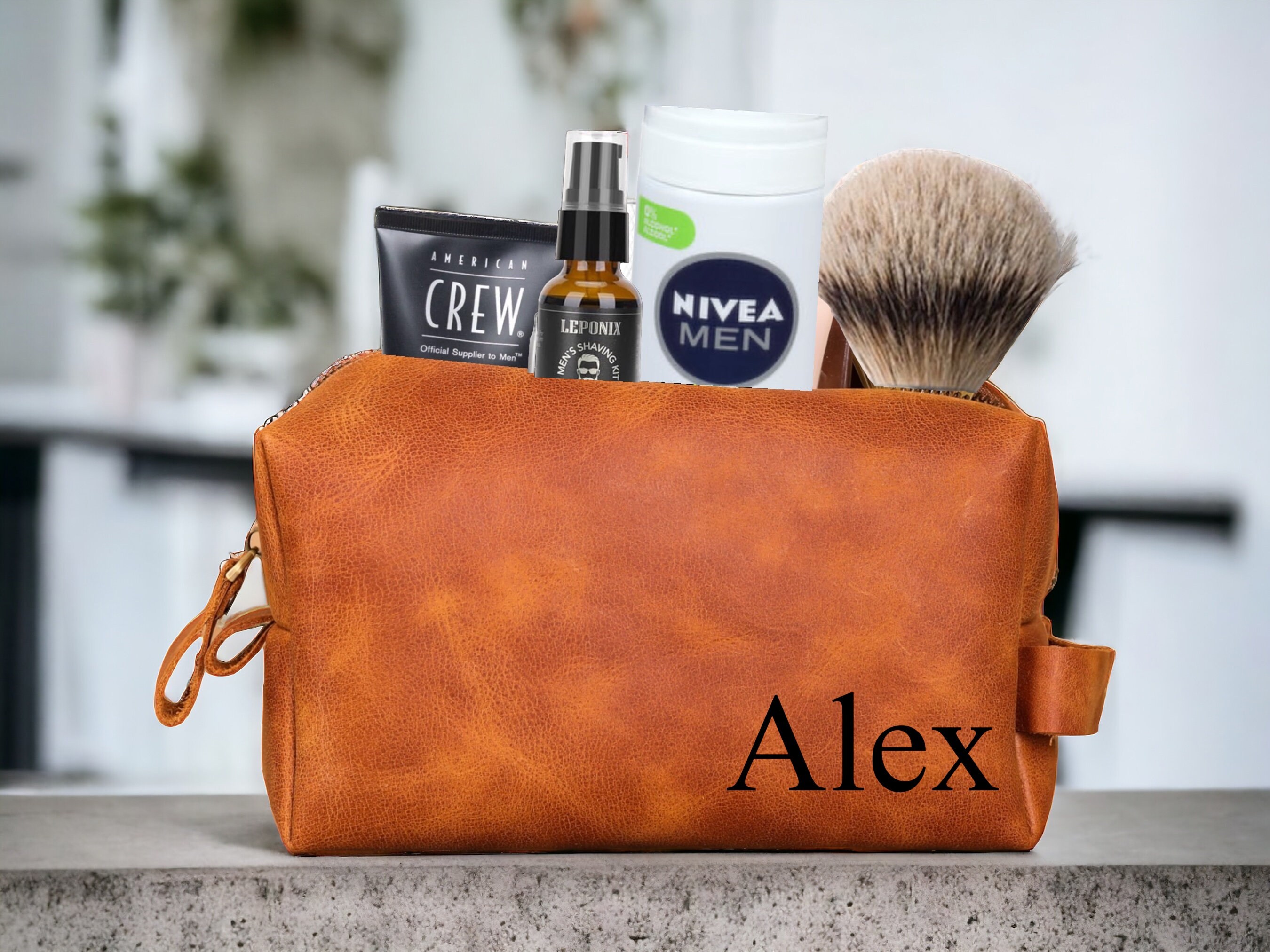 Personalized Graduation Gifts 2024 Toiletry Bag for Him, Handmade