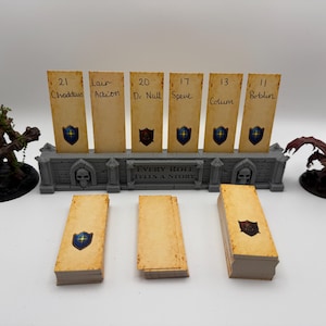 D&D Initiative Tracker | DM Screen Combat Tracker | 100 Initiative Cards | Dungeons and Dragons DM Accessory | TTRPG Dungeon Master Gift