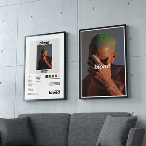 Cartel de Frank Ocean / Descargar / carteles de álbumes / musicPrint / Rap Print / Carteles / Decoración del hogar / Decoración de la pared l Portada única del álbum l