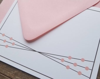 Note Card Set // Pink Dots