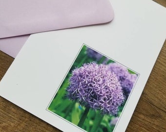 Note Card Set // Purple Flower