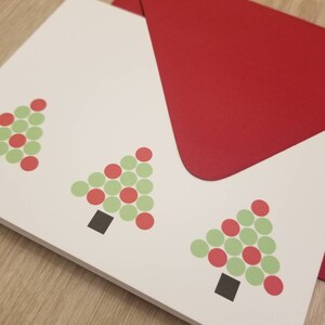 SALE // Holiday Card Set // Modern Trees