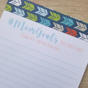 Mom Goals To Do List Note Pad