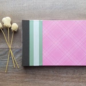 Bridal Shower Wedding Guest Book //Pink and Green // READY TO SHIP