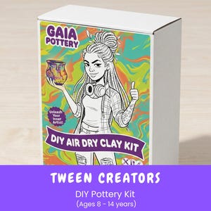 Air Dry Clay Kit for Tweens – Keychain, Bracelet Making Craft Set (Ages 8-14)