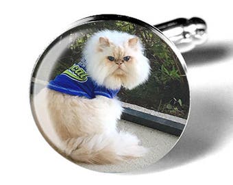 Pet Photo Custom Cufflinks, Personalized Memorial Keepsake Cuff Links, Wedding Gift for him, Remembrance Gift, Dog Cufflinks, Cat Cufflinks