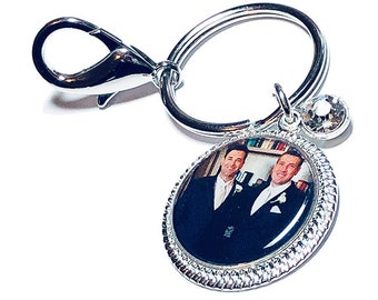 Custom Photo Key Ring or Purse Charm, Picture Key Fob, Personalized Wedding Charm, Custom Photo Key Chain, Gift for the Bride