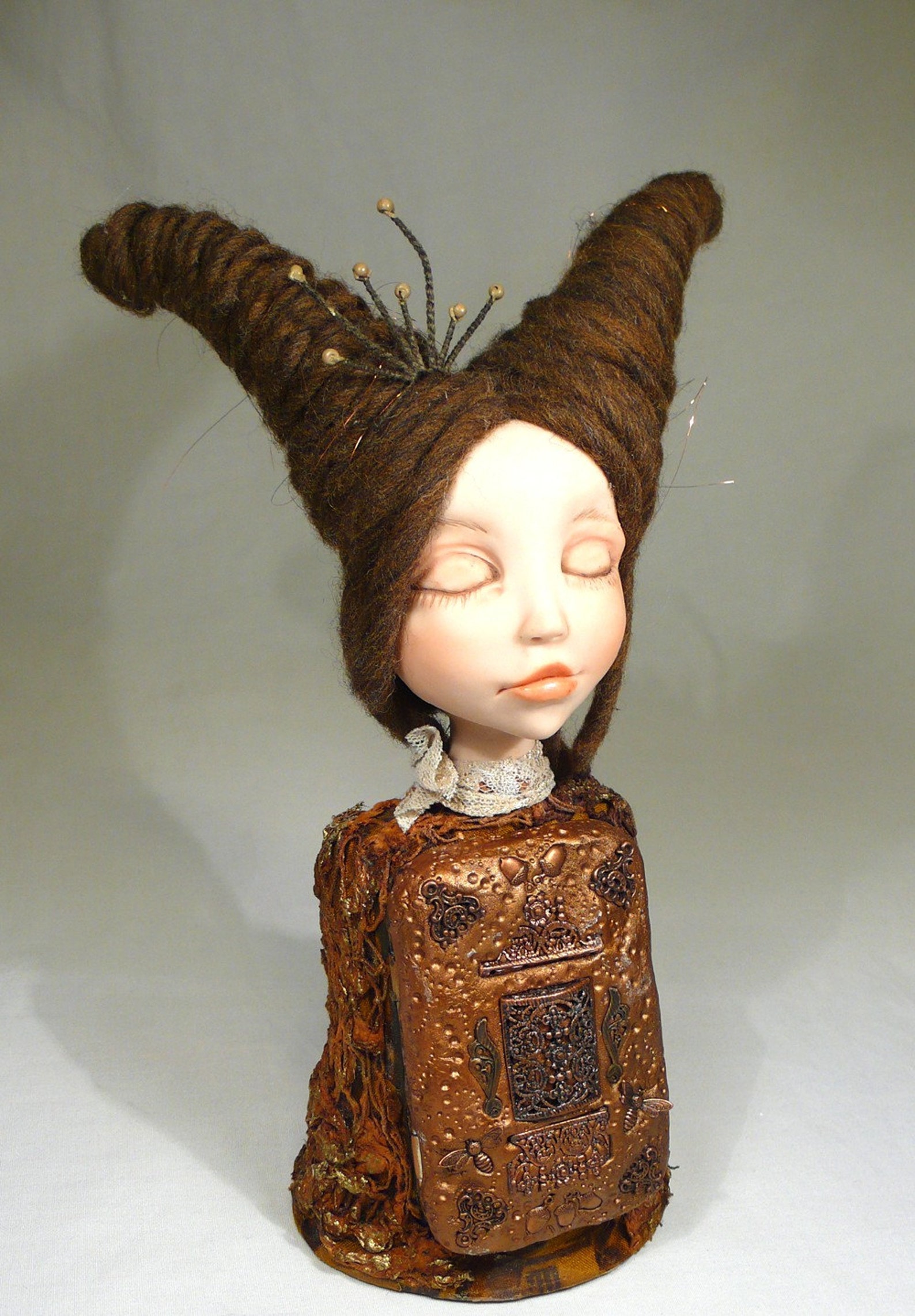 Art Doll Bust Tutorial Secrets Bust How to sculpt a doll Etsy