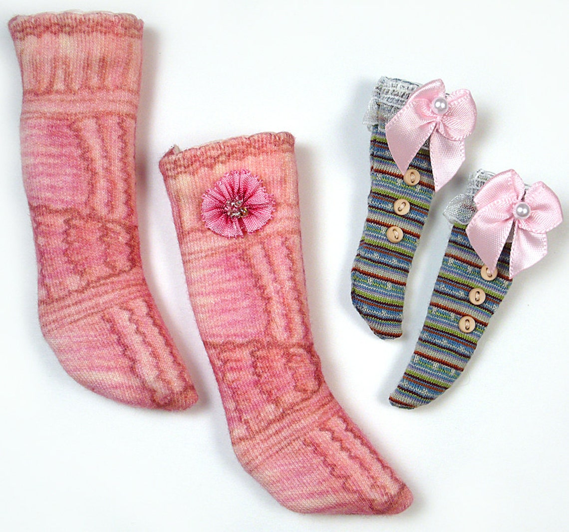 NEW Doll Socks Patterns PDF Tutorial How to Sew Socks for Etsy