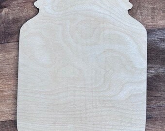 Mason jar wood blank
