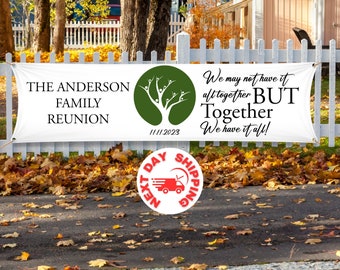 Family Reunion Banner, Family Reunion Decor, Custom Family Reunion Banner, Personalized Family Tree Banner, Custom Family Reunion Gift