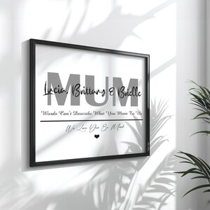 Family Wall Print Gift, Gift for Family, Framed Family Print, Family Print Poster, Wall Décor, Custom Name, Home Decor, Housewarming Gift