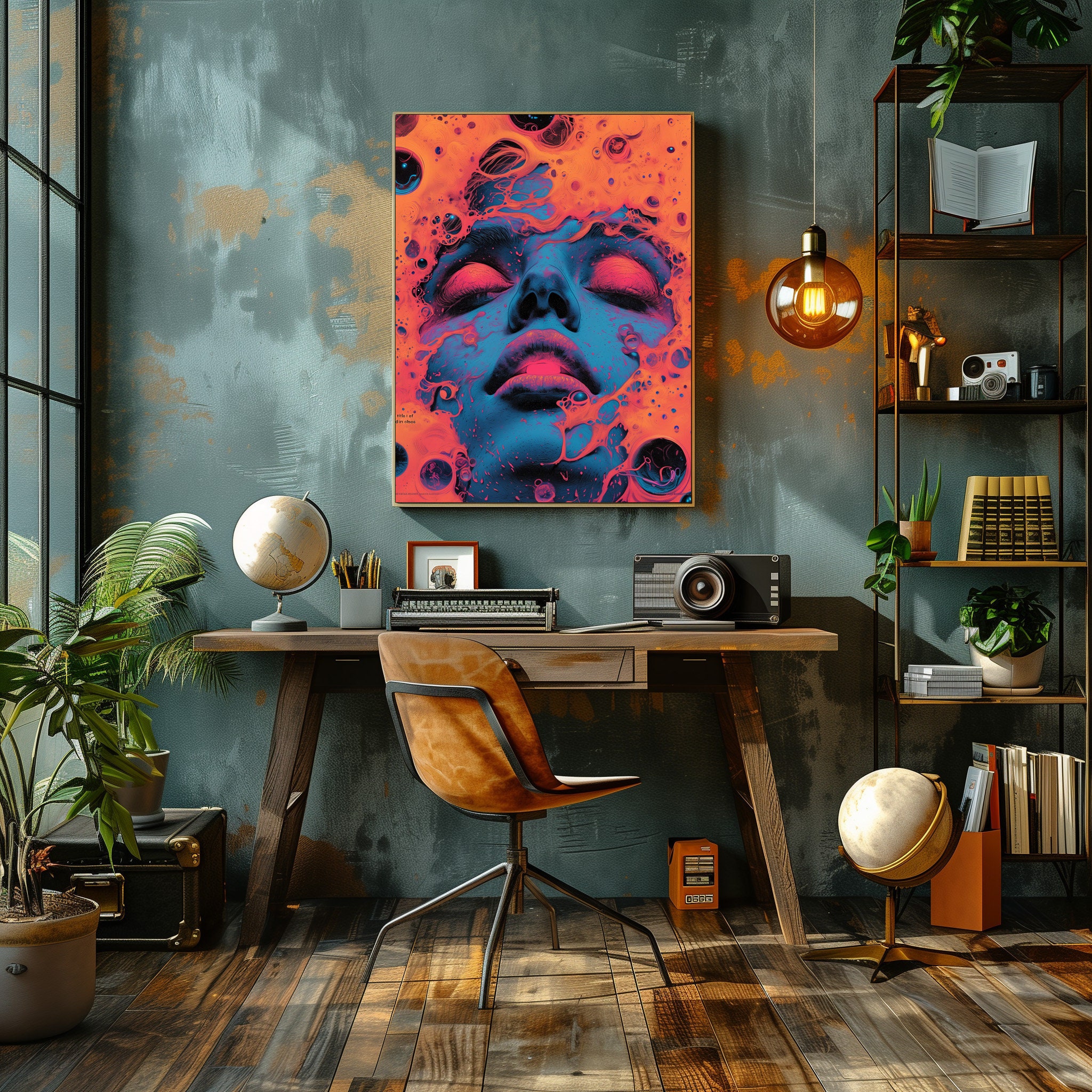 Digital Download AI Generated Art Print Printable Poster Image Stock
