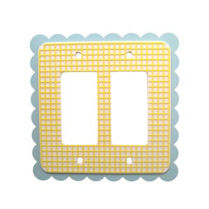 Die Ausgebogenen Waffel Lichtschalter Abdeckung: Double Decora - Lemon Soda