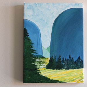 Swiss Reverie -- Original Acrylic Painting -- Original Artwork in Acrylic Paint -- Original Painting of Switzerland -- Original Acrylic Art
