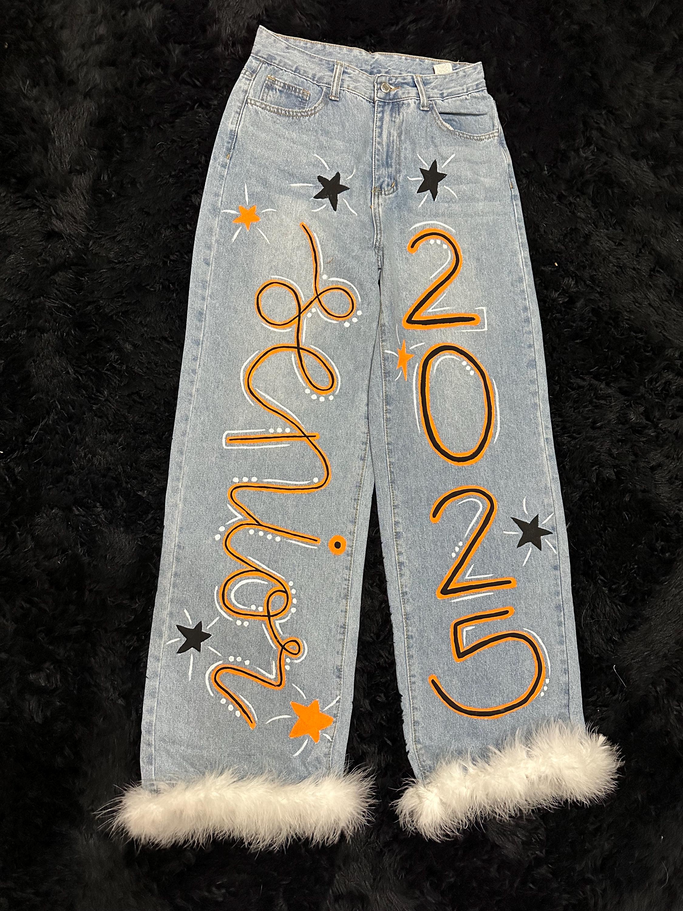 Hand Painted Spirit Jeans