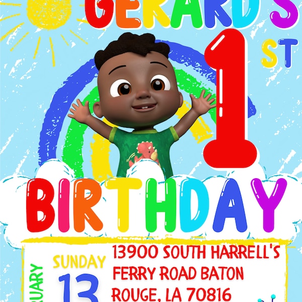 Editable Birthday Party Invitation
