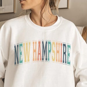 New Hampshire Sweatshirt, New Hampshire Shirt, State Sweatshirt, New Hampshire Sweater, New Hampshire Crewneck, New Hampshire Gifts
