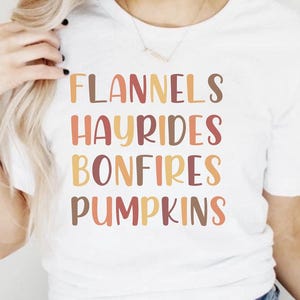 Flannels Hayride Bonfires Pumpkins Shirt, Pumpkin Shirt, Fall T Shirt, Fall Clothes, Pumpkin Clothing, Autumn Shirt, Fall Sweatshirt
