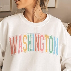 Sweatshirt Washington, Sweatshirt State, Sweatshirt Washington, Ras du cou Washington, Pull Washington, Chemise Washington, Cadeaux Washington