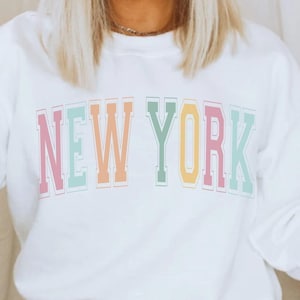 New York Sweatshirt, State Sweatshirt, New York Sweater, New York Crewneck, New York Pullover, New York Shirt, New York State Shirt