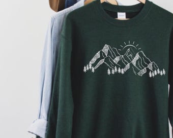 Tröja med bergsmotiv, tröja med naturmotiv